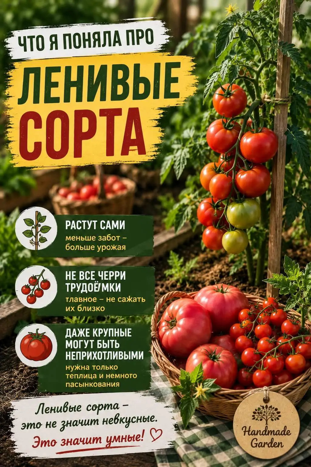 Ленивые сорта &mdash; это не значит невкусные. Это значит умные