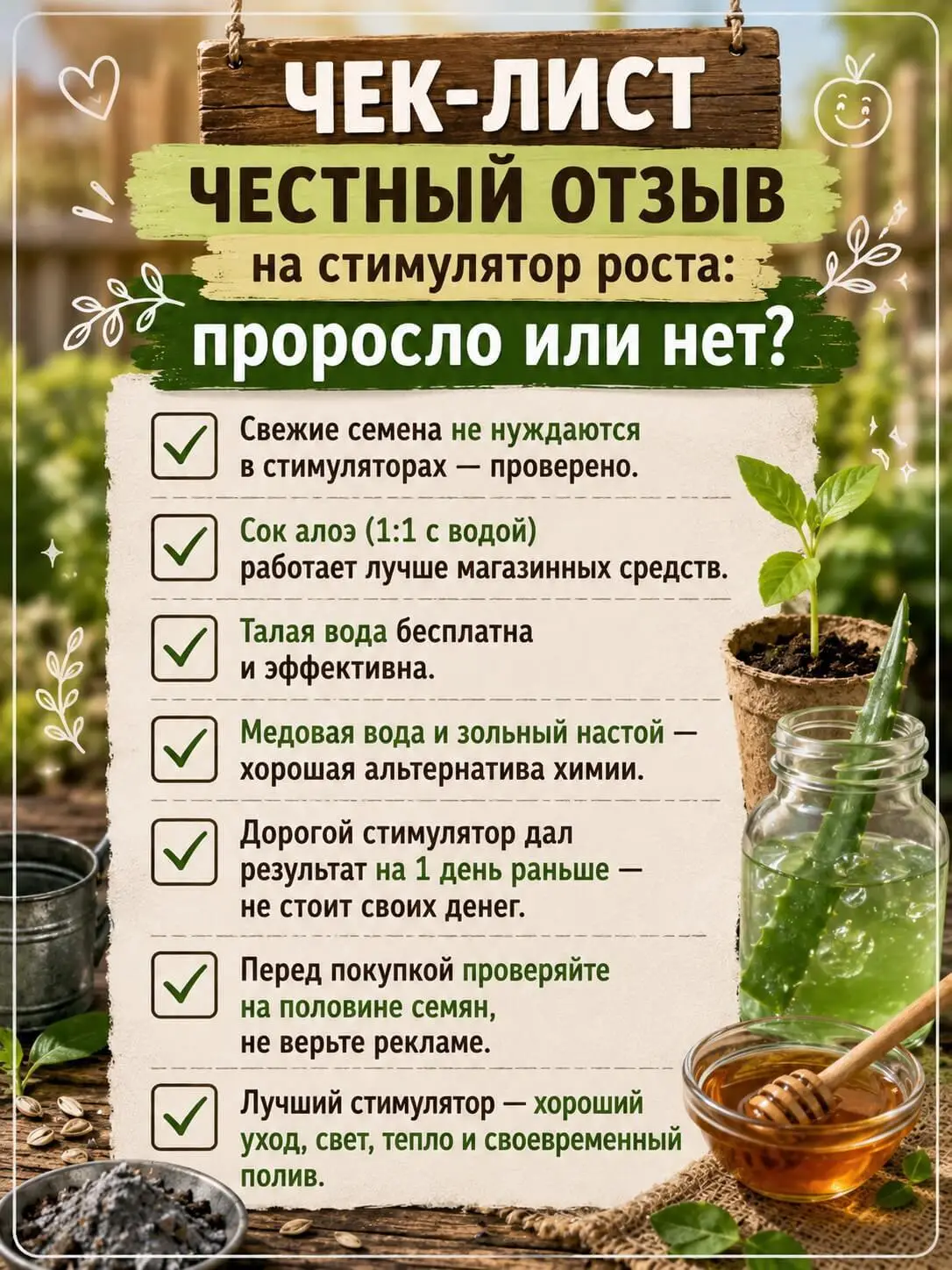 Честный отзыв на стимулятор роста: проросло или нет