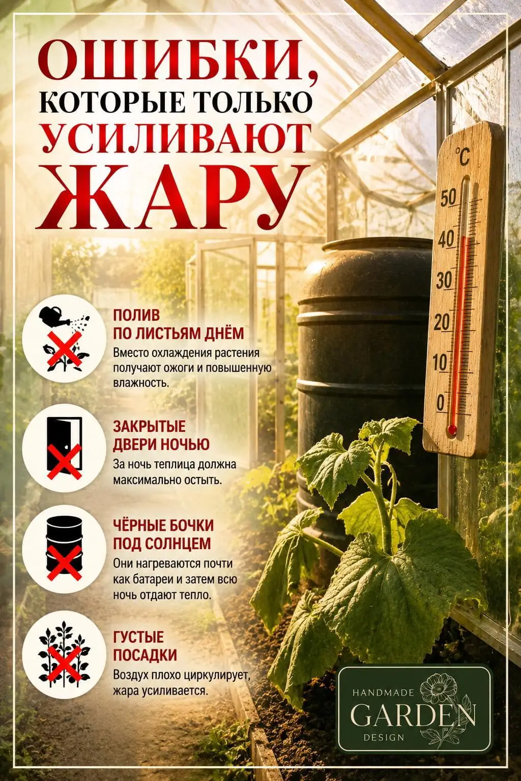 Ошибки, которые только усиливают жару
