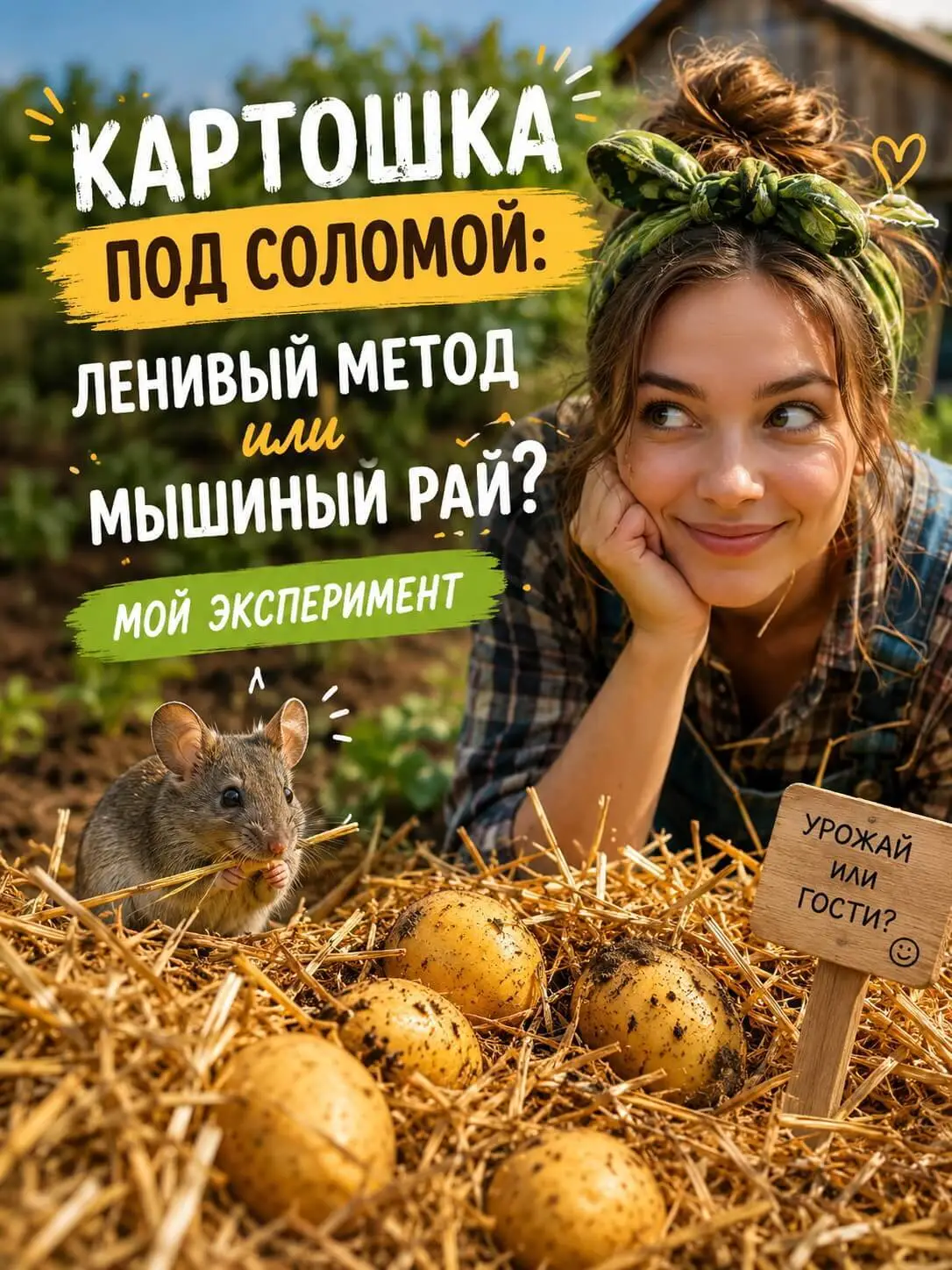 Картошка под соломой
