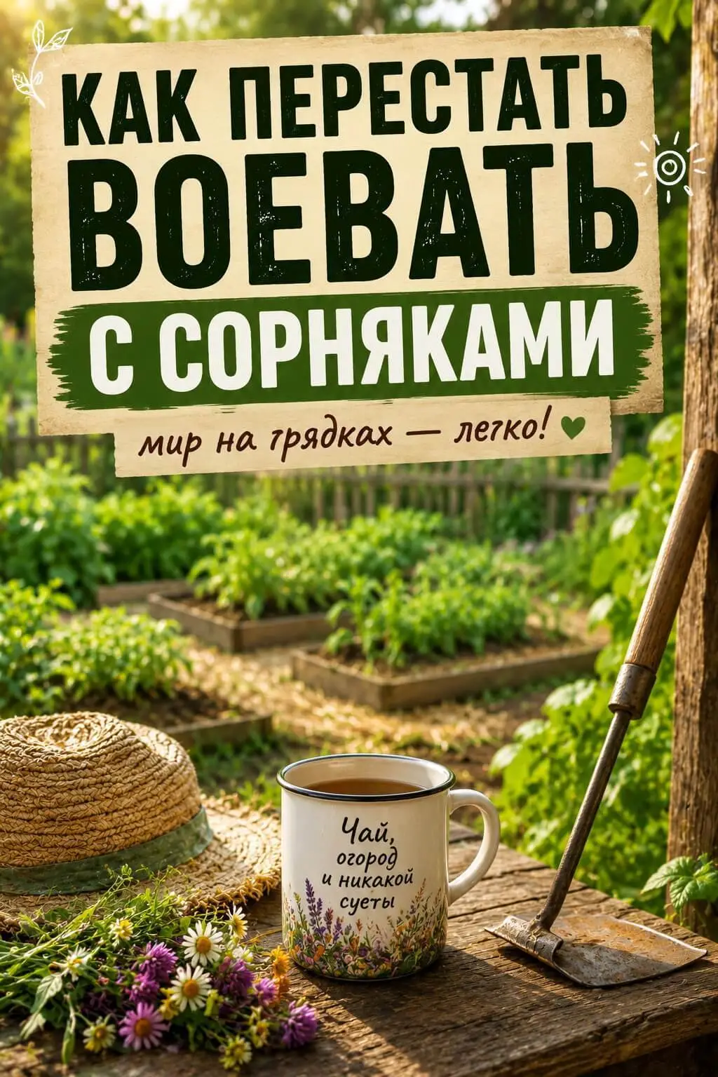 Как перестать воевать с сорняками