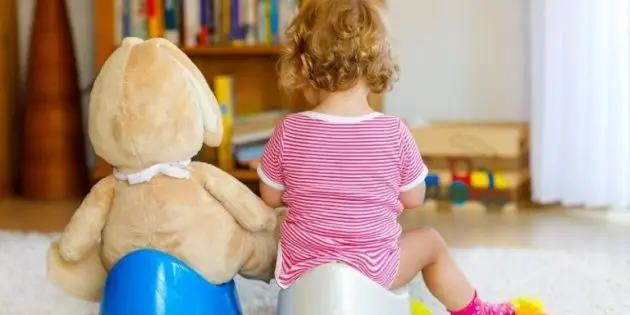 Как быстро приучить ребенка к горшку?