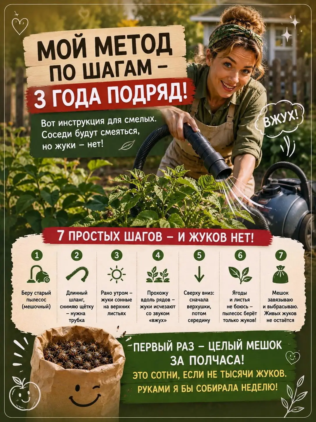Мой метод по шагам &mdash; делала так три года подряд
