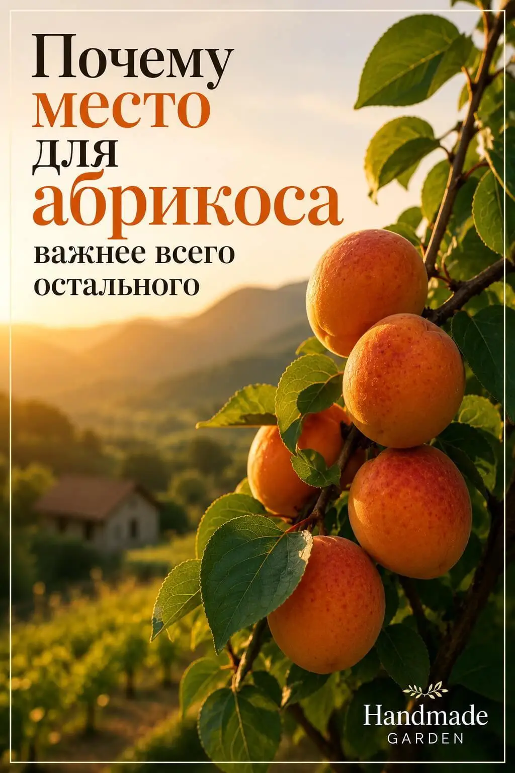 Абрикосу подавай тепло, солнце, чтобы никто не мешал