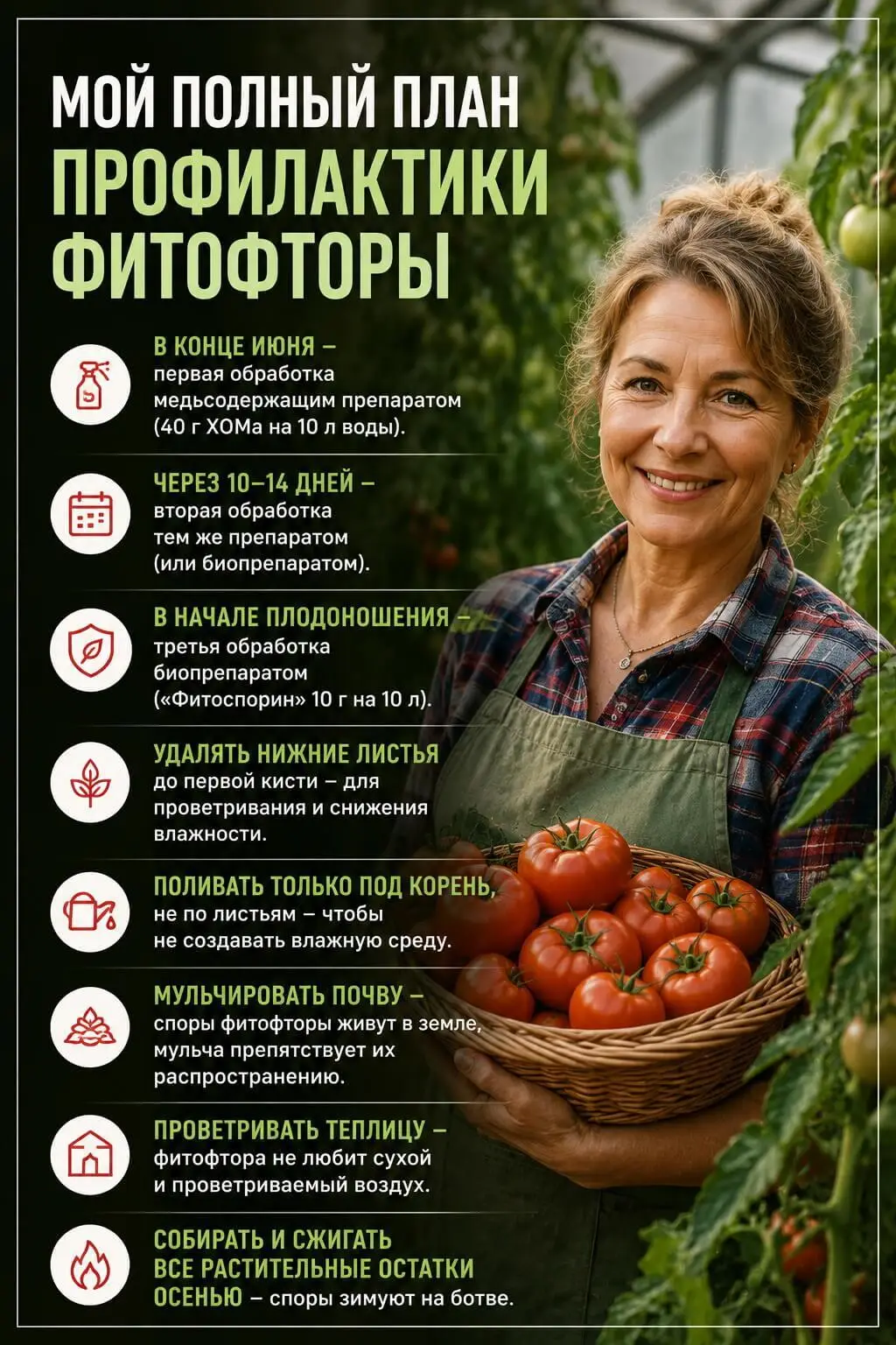 Мой полный план профилактики фитофторы
