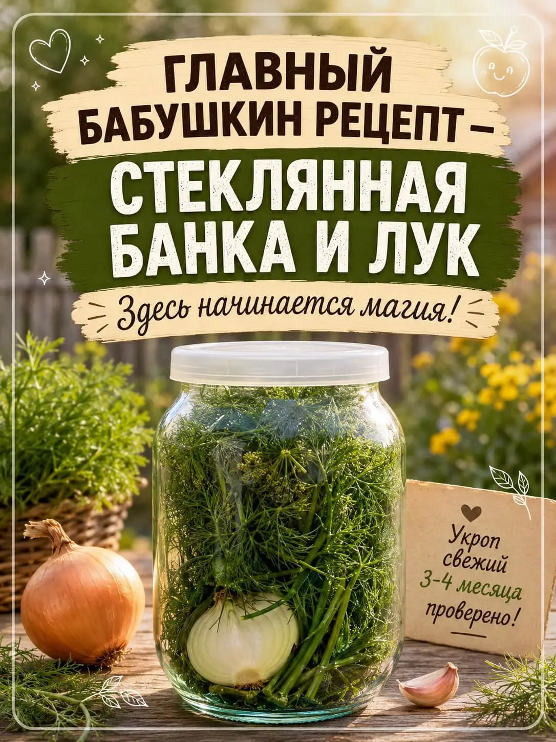 Главный бабушкин рецепт — стеклянная банка и лук
