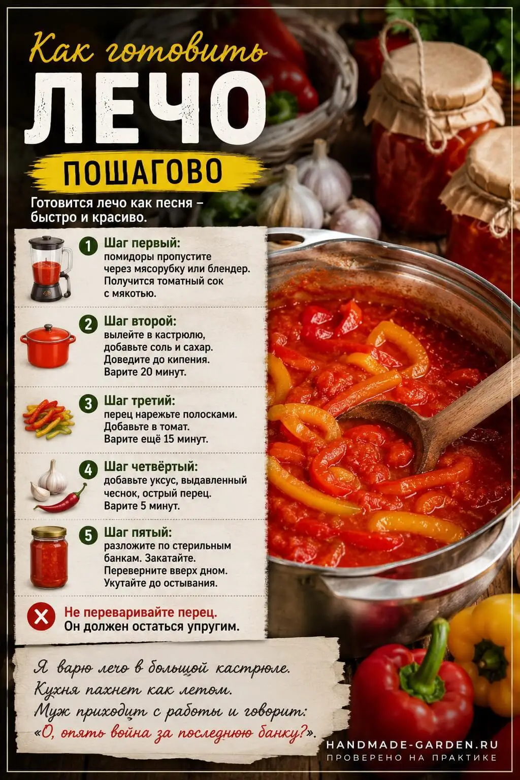 Как готовить лечо пошагово