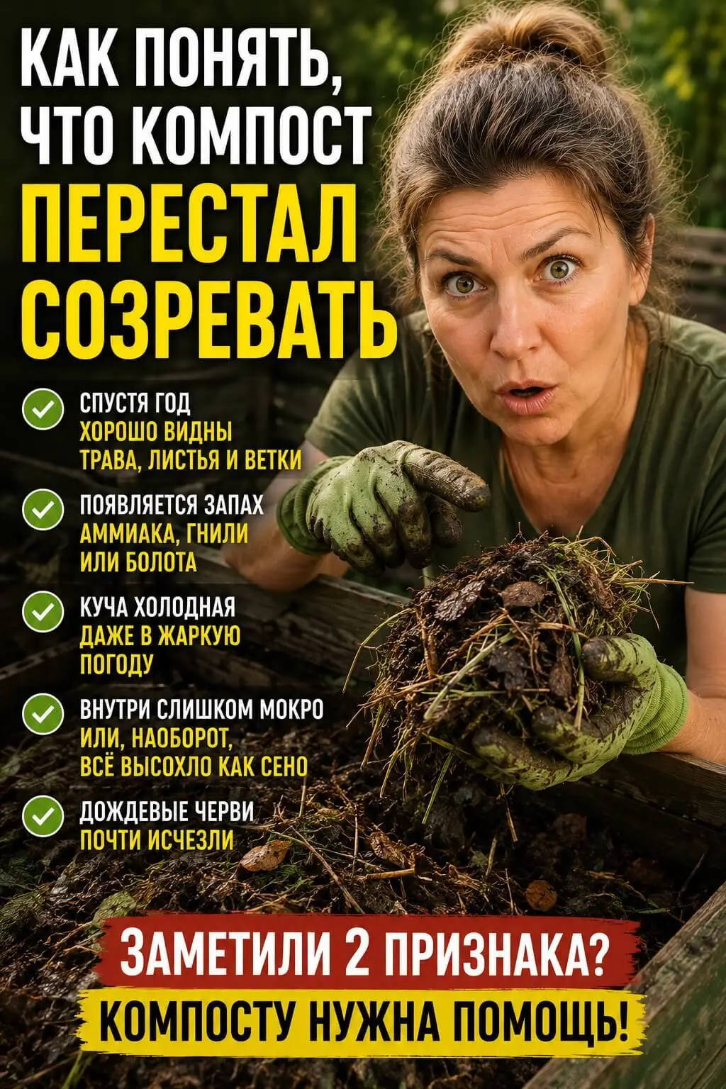 Как понять, что компост перестал созревать