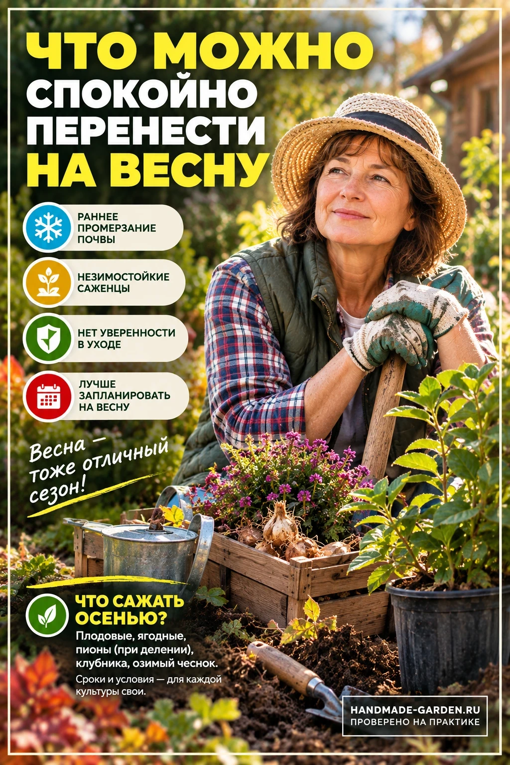 Весна — полноценный сезон для многих садовых работ