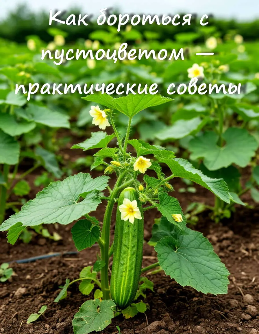 Как бороться с пустоцветом &mdash; практические советы