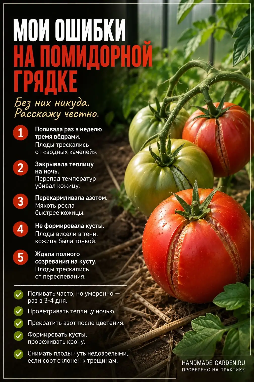 Вершинная гниль томатов: почему чернеет попка