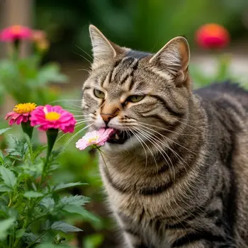 Как коты реагируют на растения