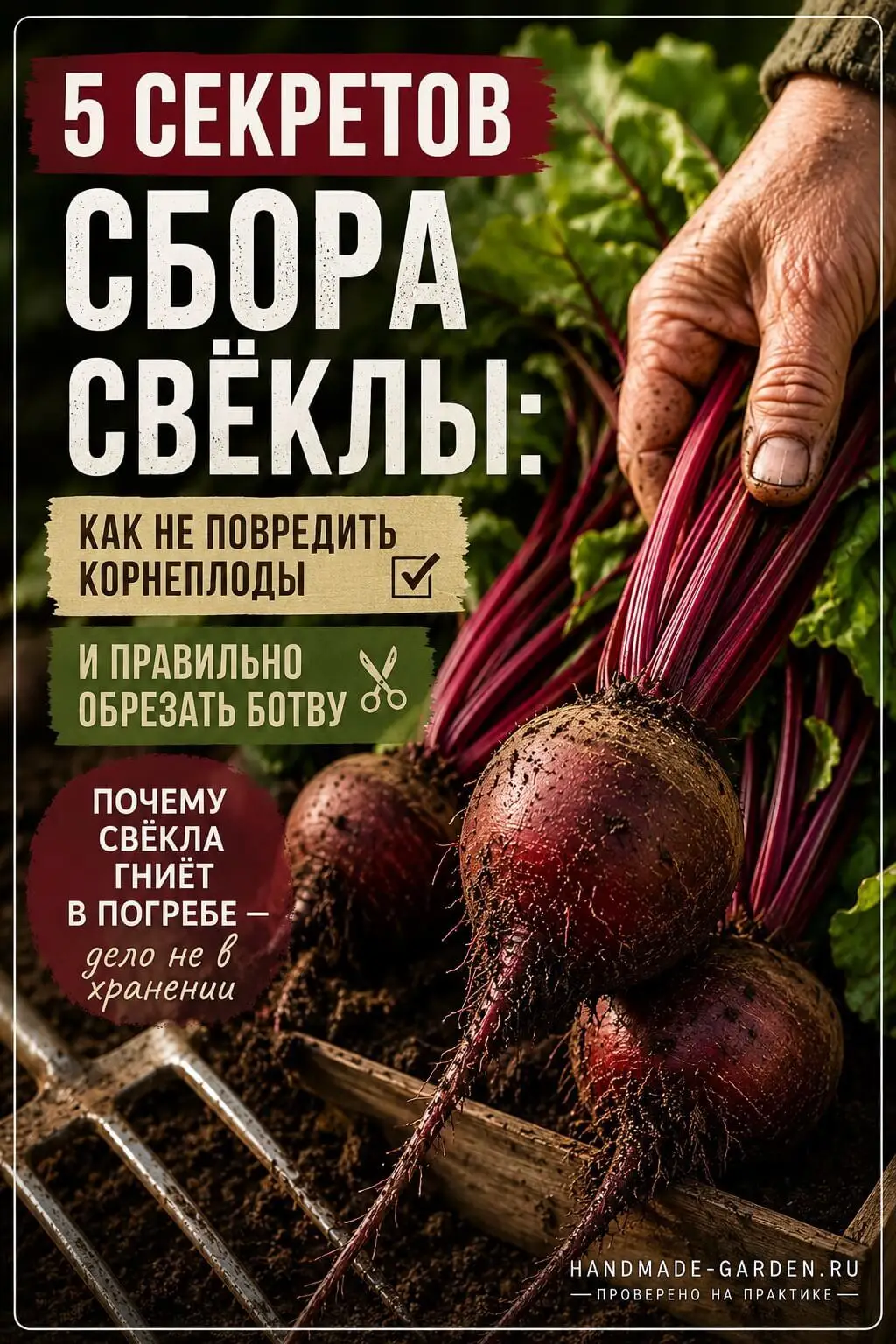 5 секретов сбора свёклы: как не повредить корнеплоды и правильно обрезать ботву