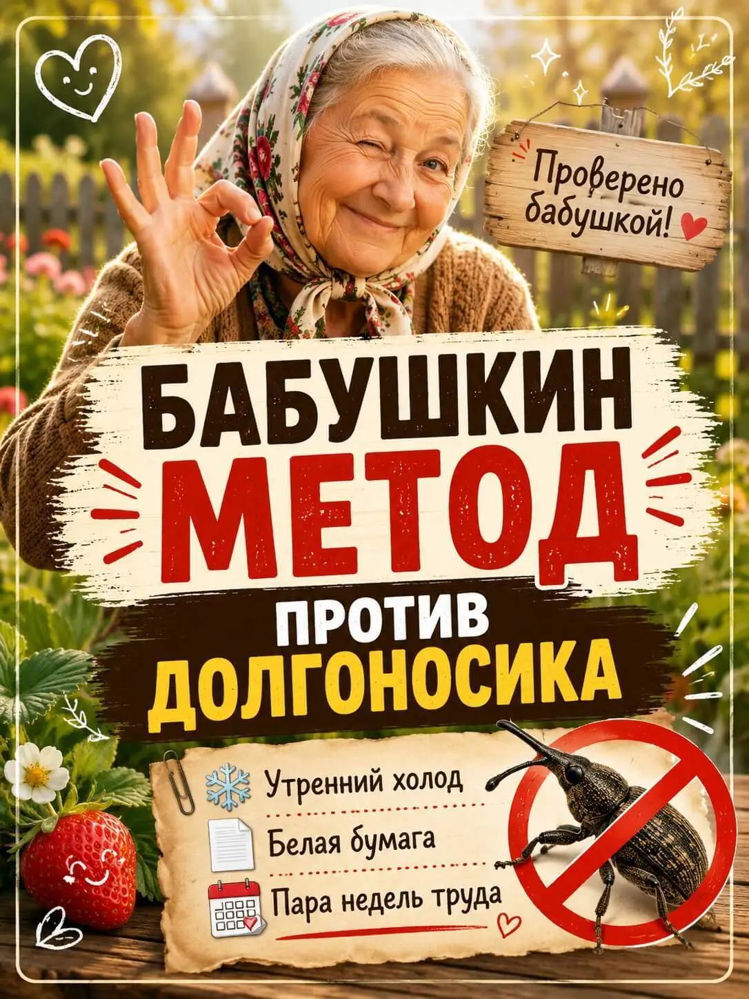 Бабушкин метод против долгоносика