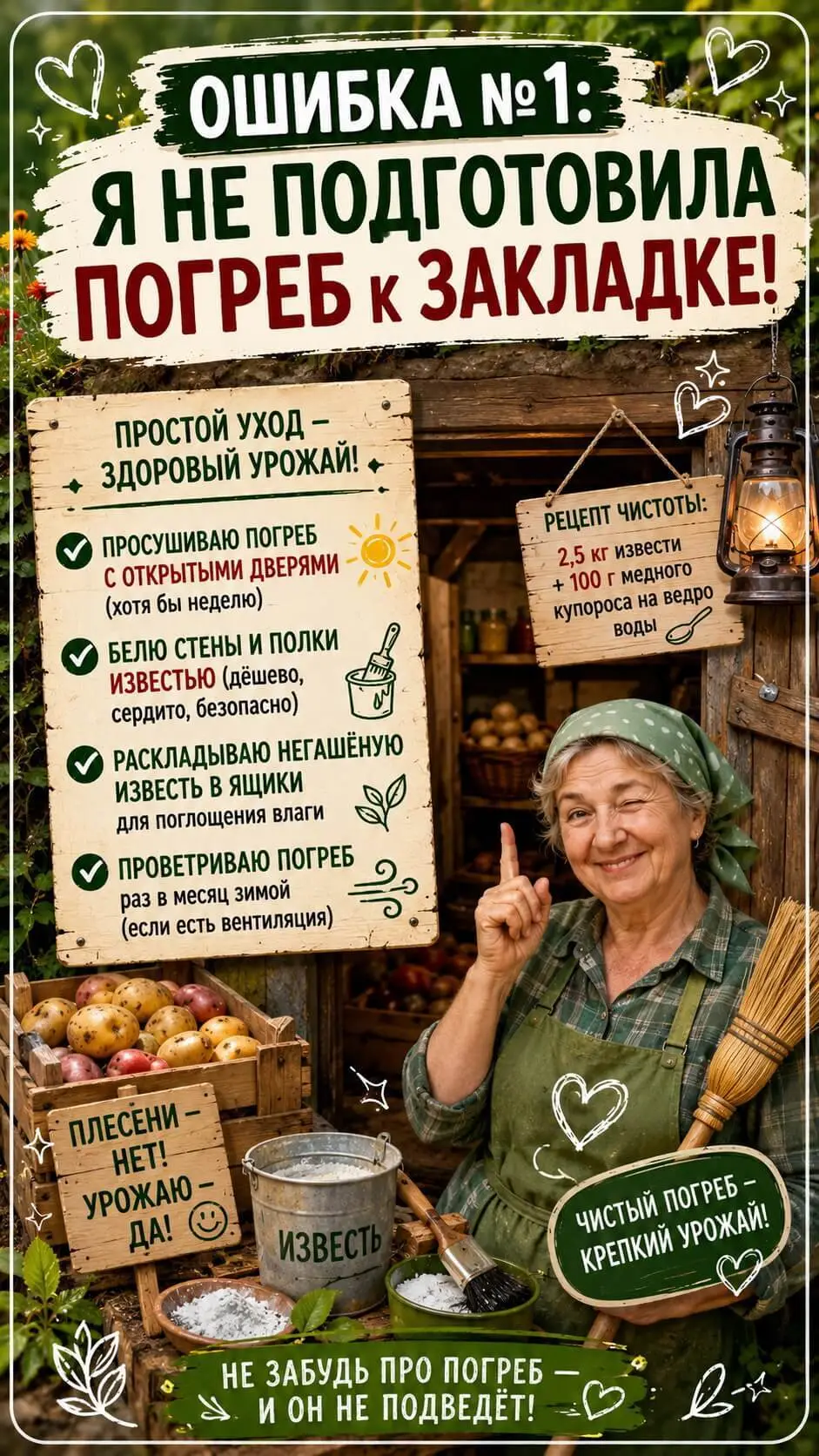 Ошибка первая: я не подготовила погреб к закладке