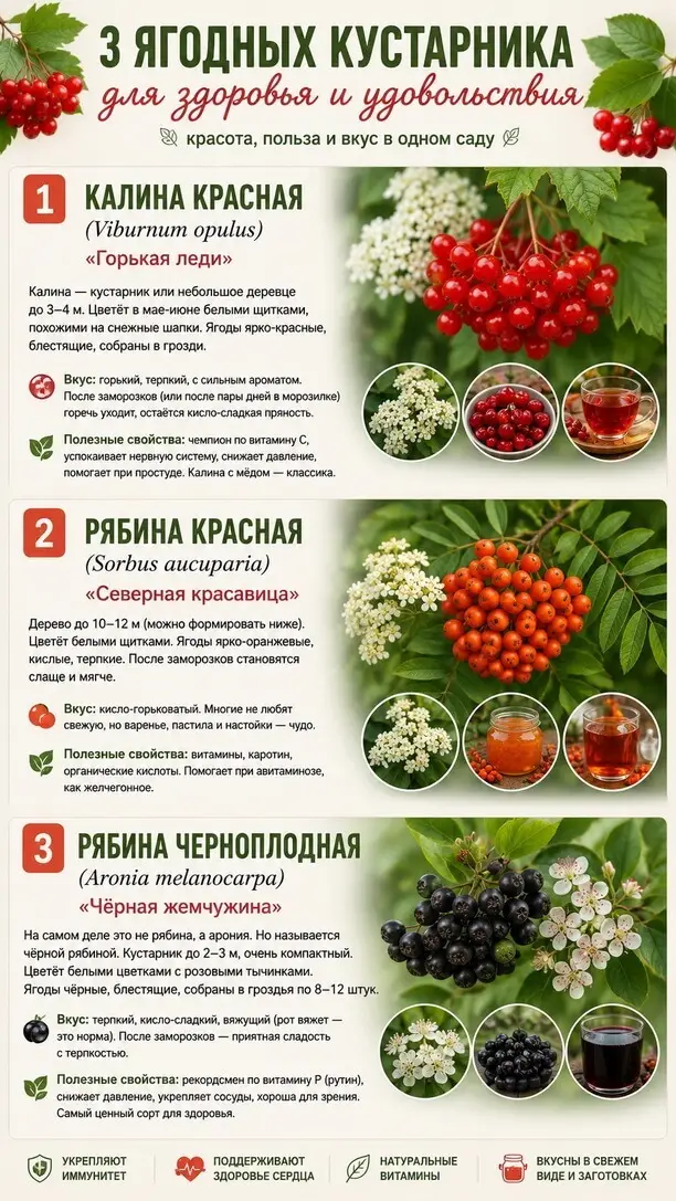 Калина и рябина садовые