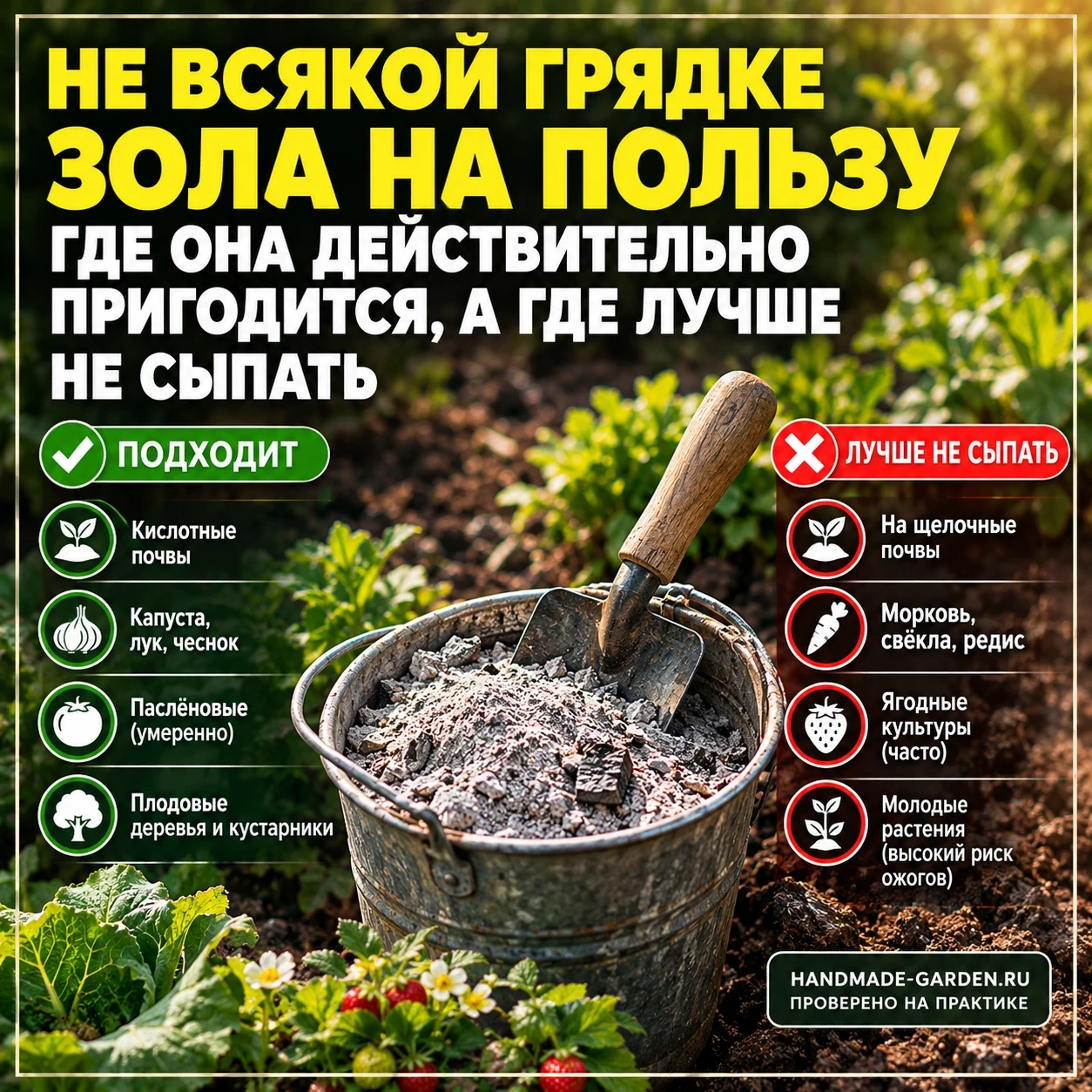гид по осеннему применению золы на даче