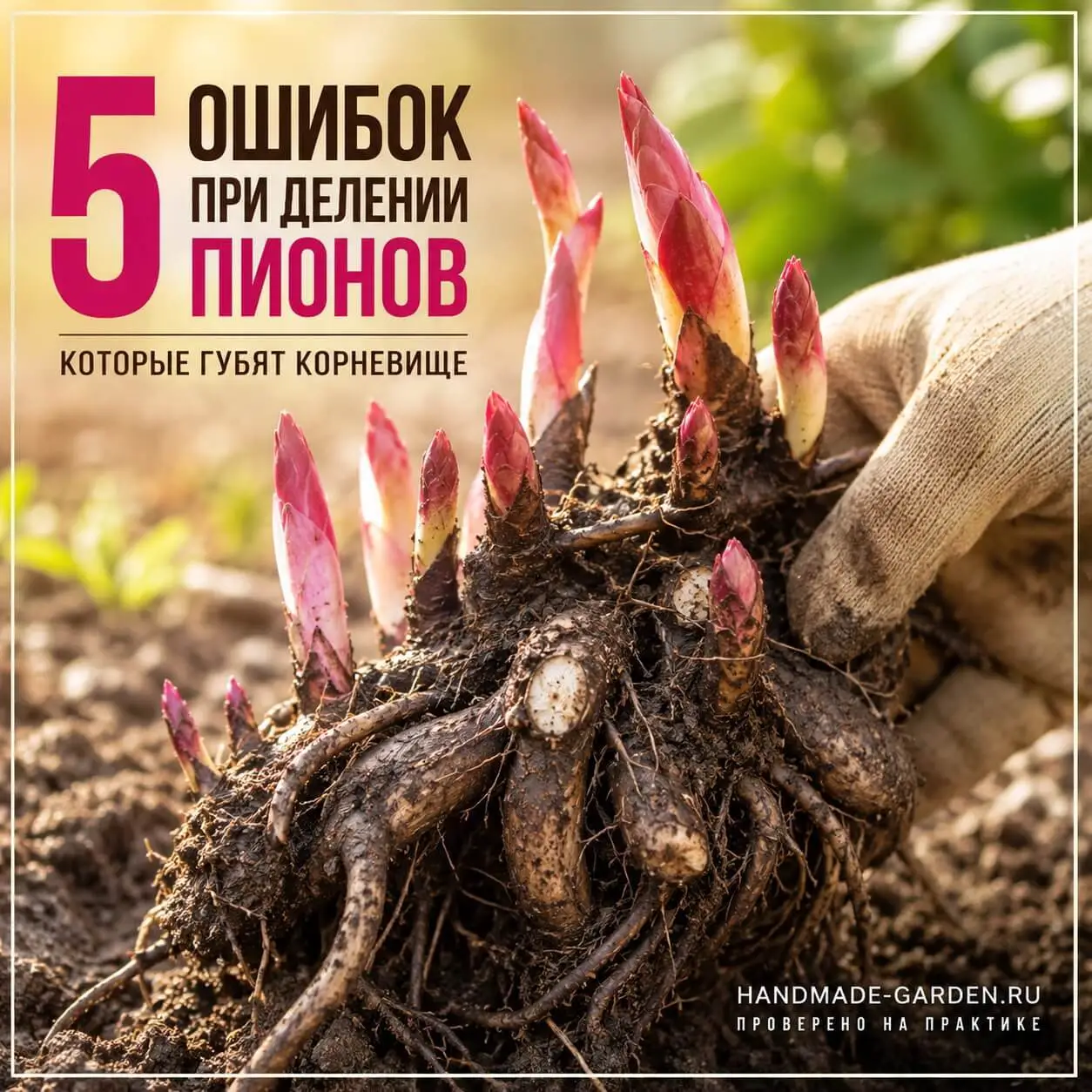 Шпаргалка: как не убить пион при делении