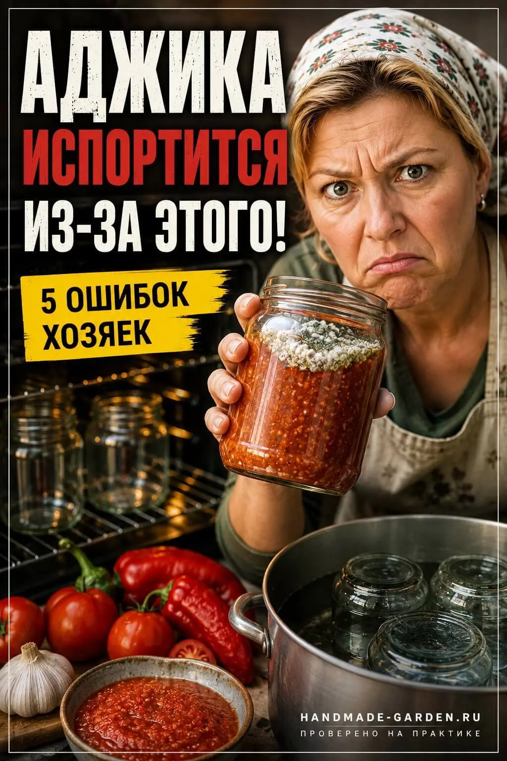 Ошибки при приготовлении сырой аджики
