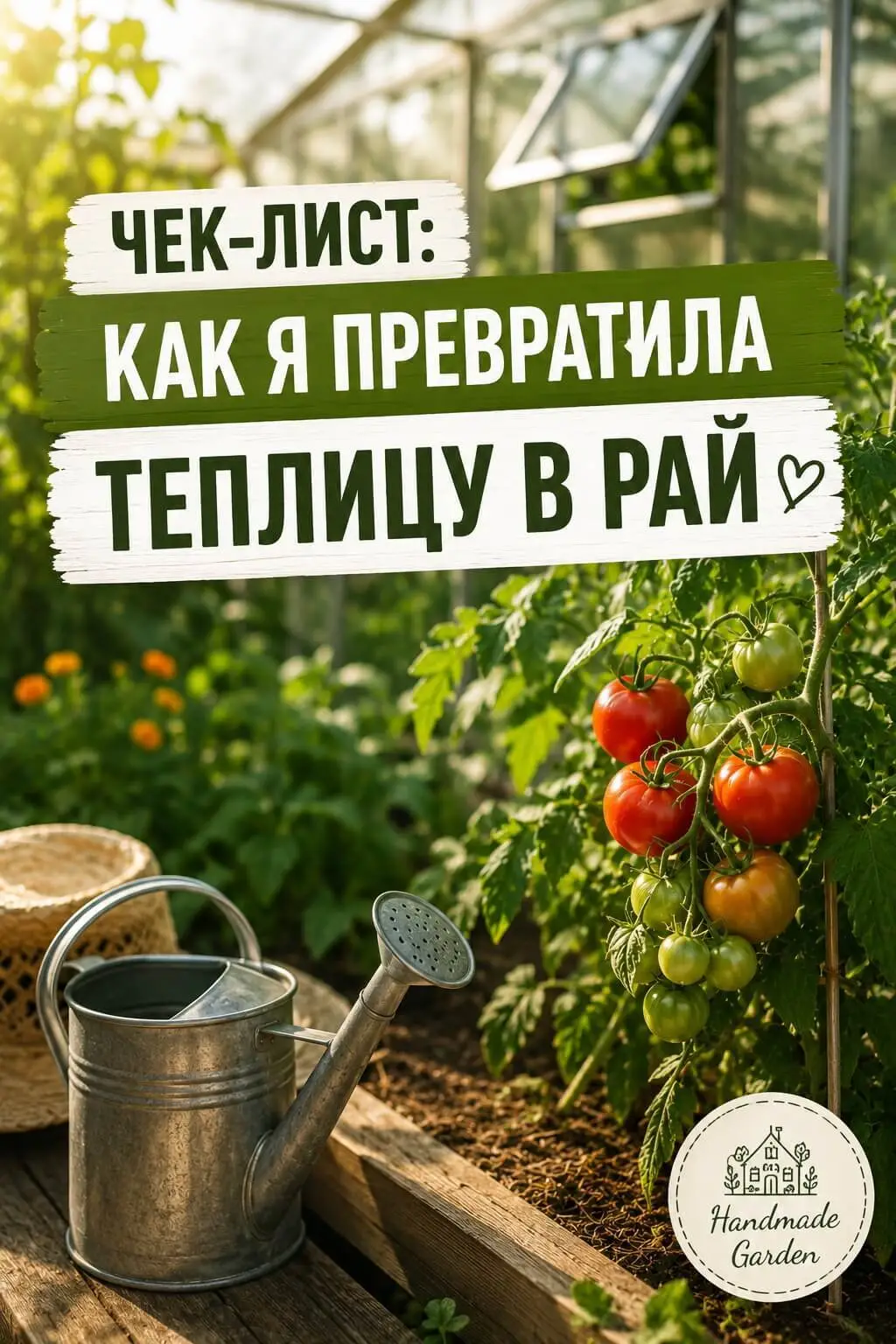 Чек-лист: как я превратила теплицу в рай