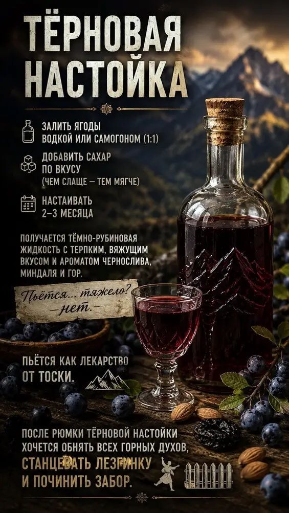 Терновая настойка