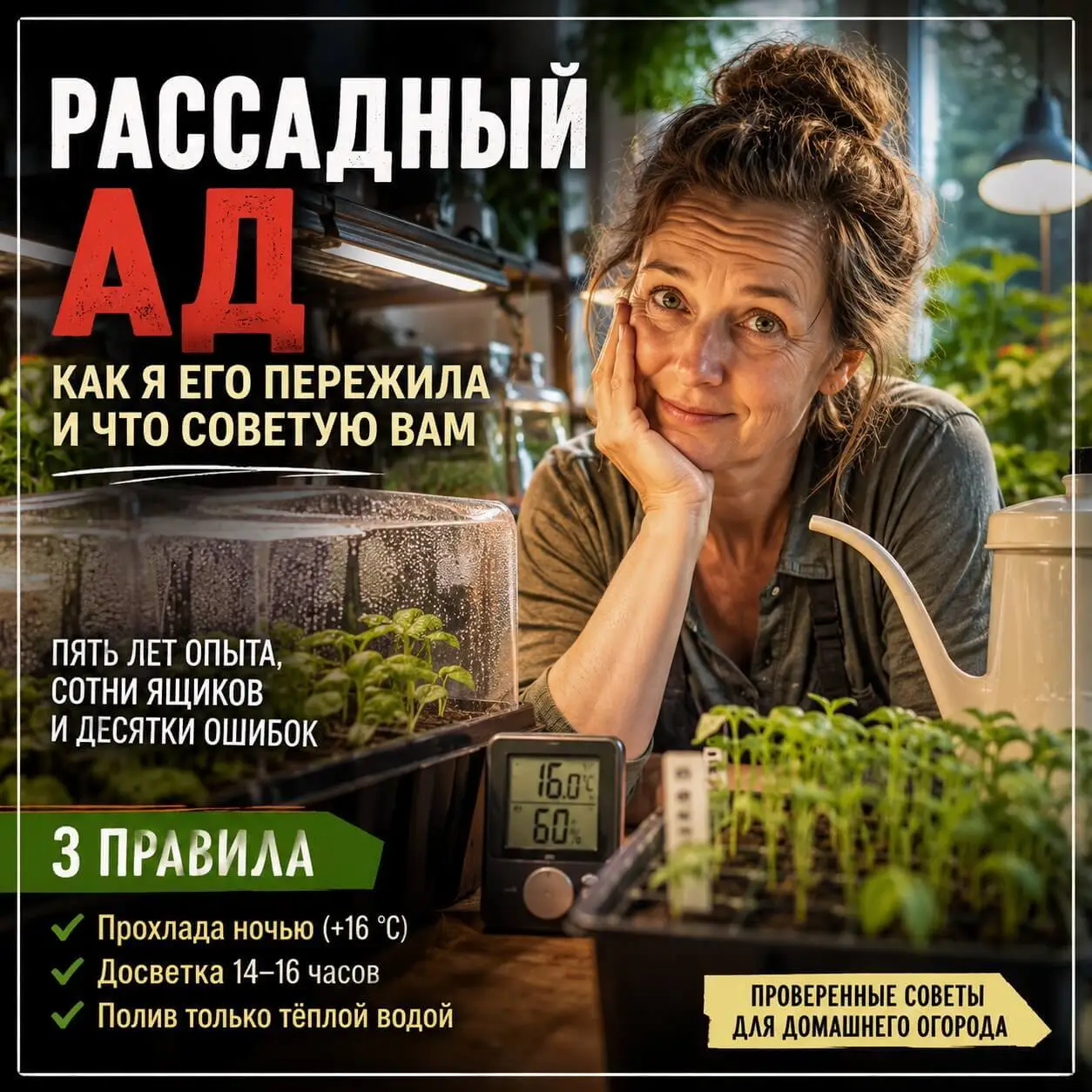 Рассадный ад - как я его пережила и что советую вам: Пять лет опыта, сотни ящиков и десятки ошибок