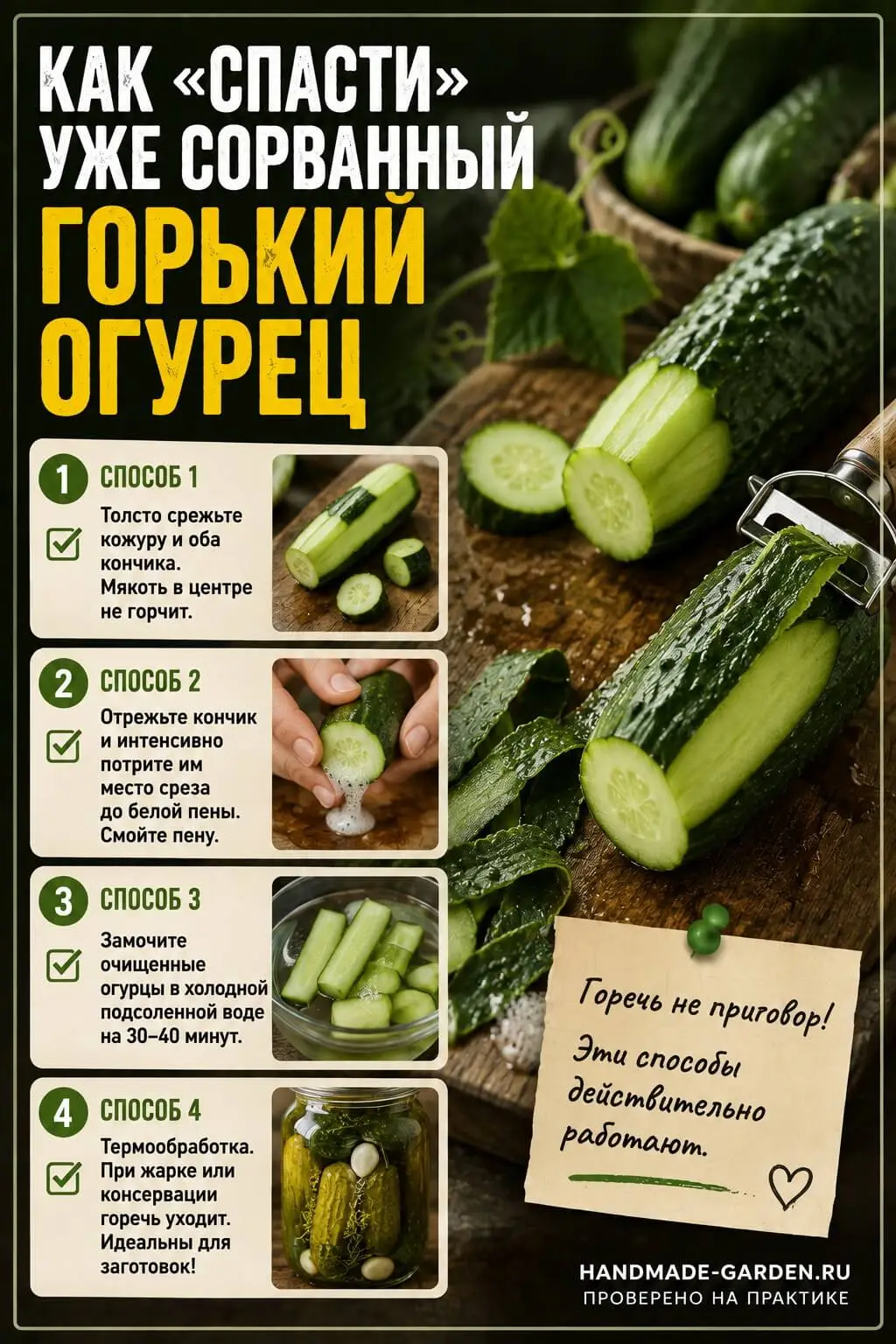 Если вы увидели горечь, не паникуйте