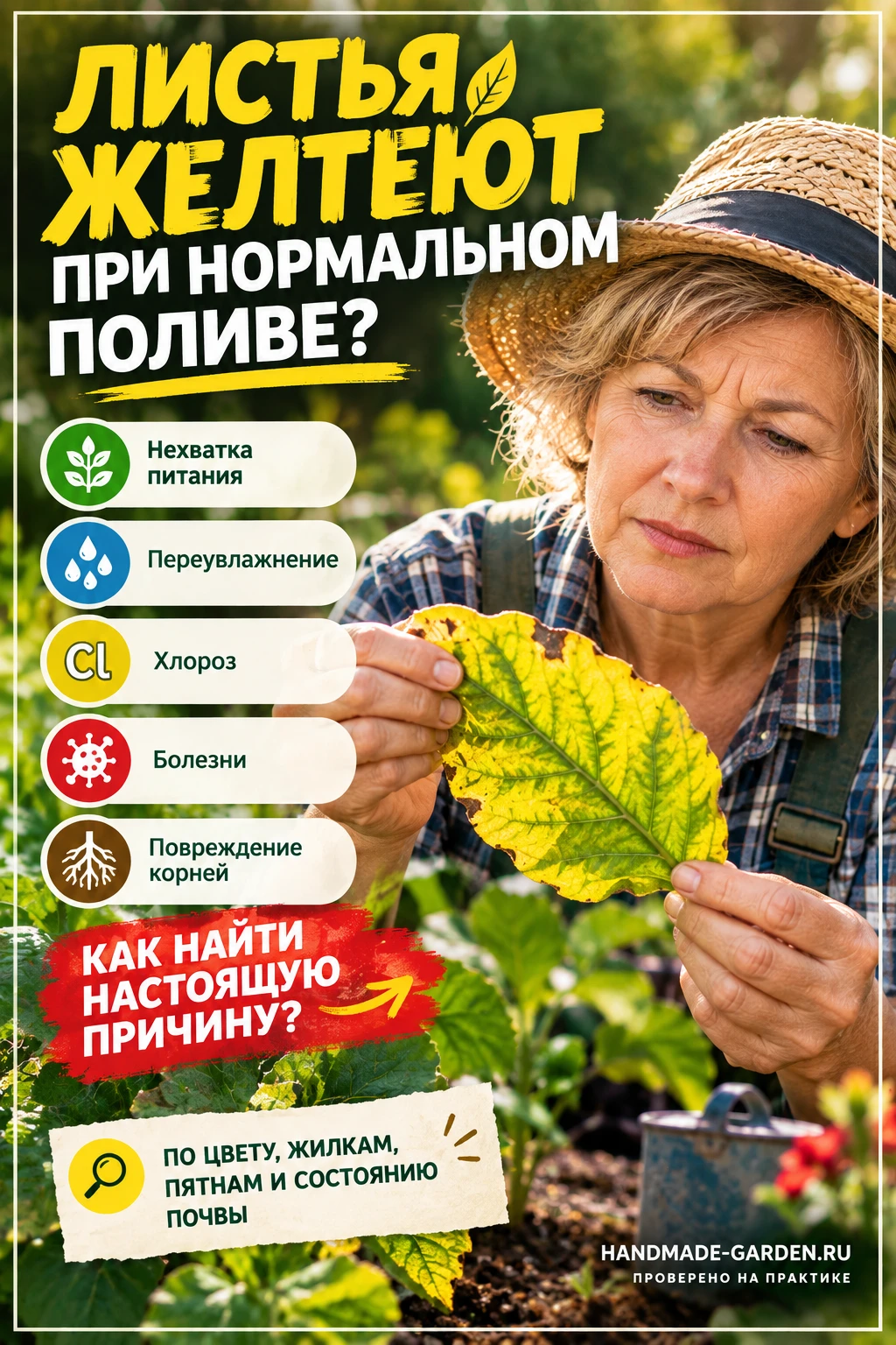 если листья желтеют