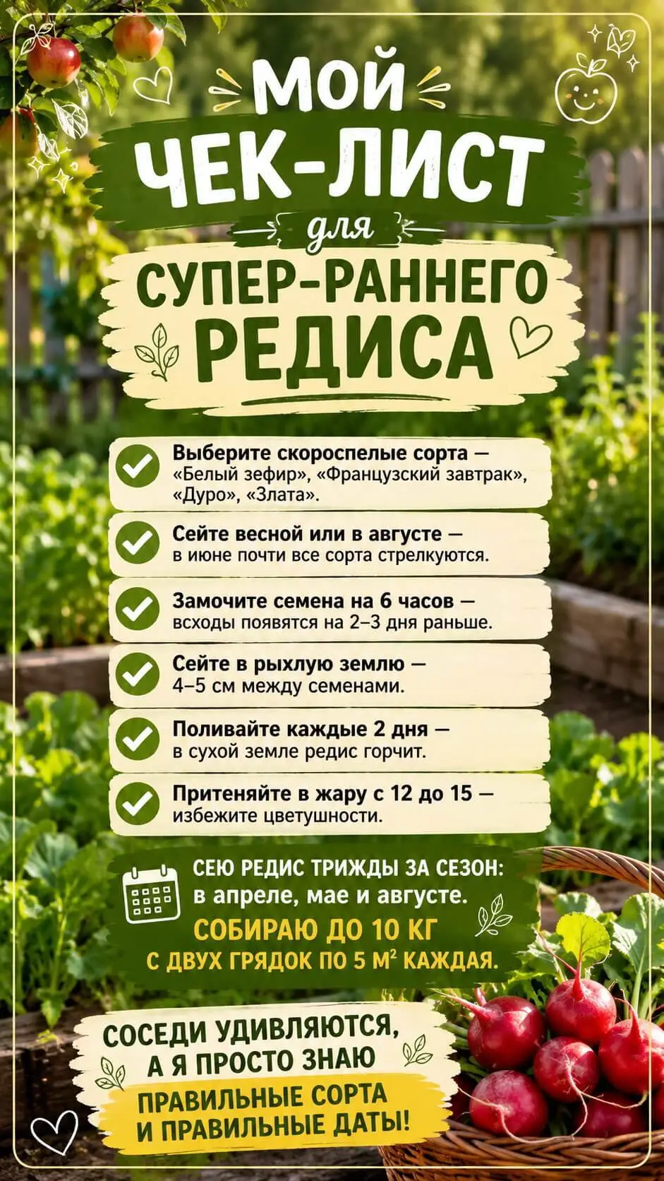 Мой чек-лист для супер-раннего редиса