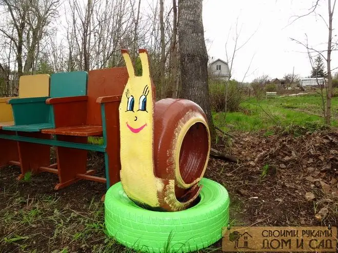 Поделки из покрышек
