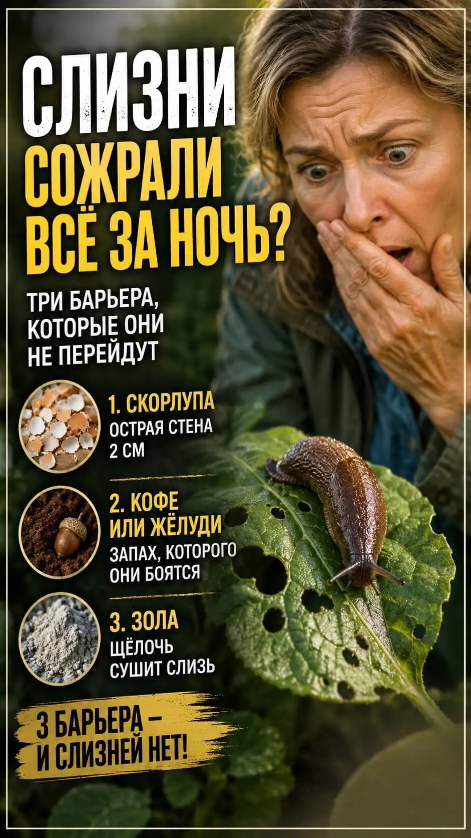 Я забыла о слизнях