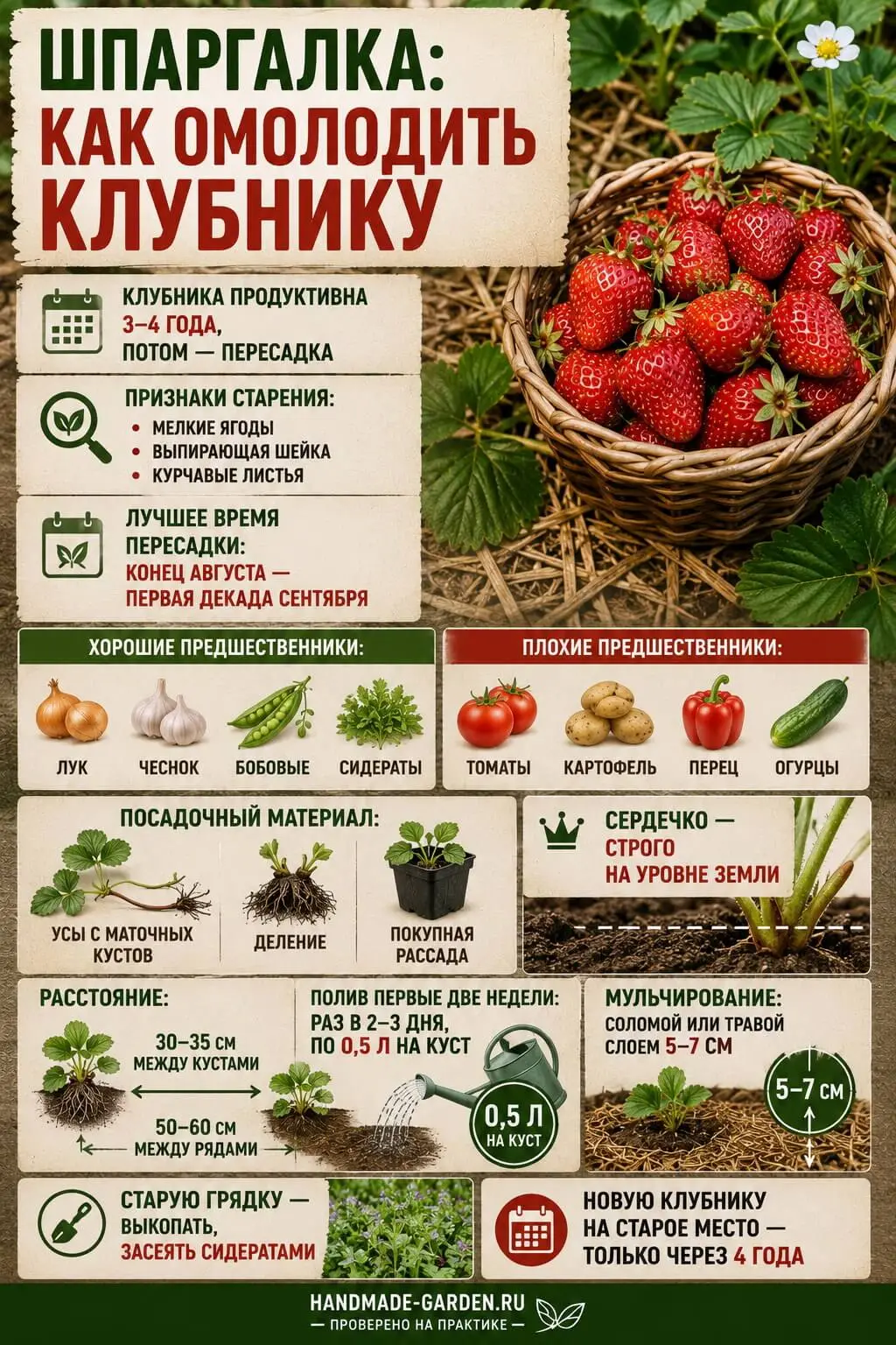 Как омолодить клубнику