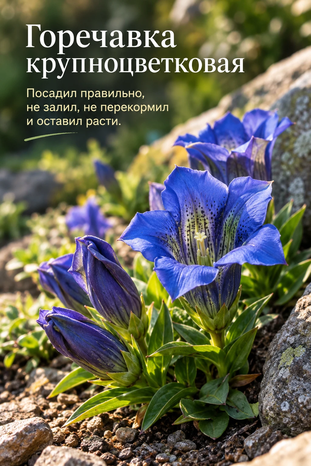 Как посеять горечавку в сентябре