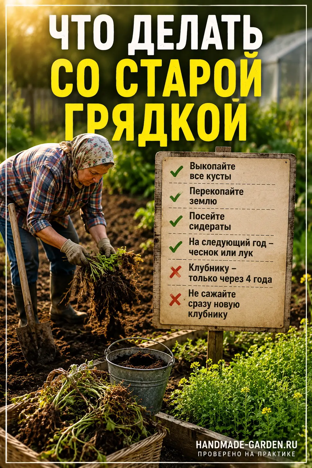 Что делать со старой грядкой