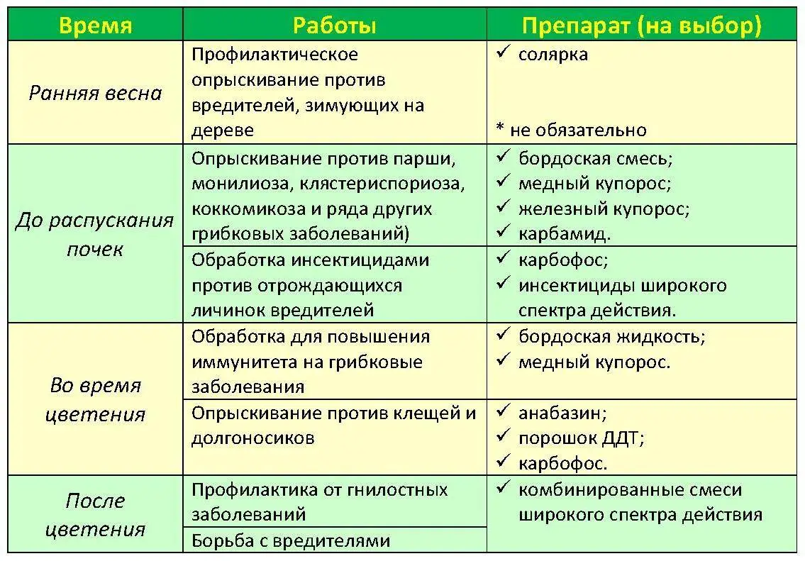 Весенняя подкормка плодовых деревьев