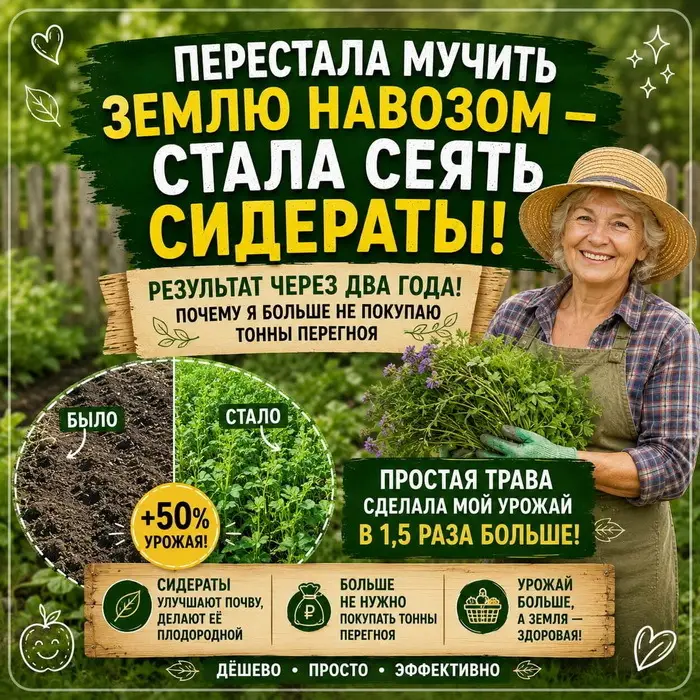 3 сидерата, которые превратили мою глину в чёрнозём (честный отзыв)