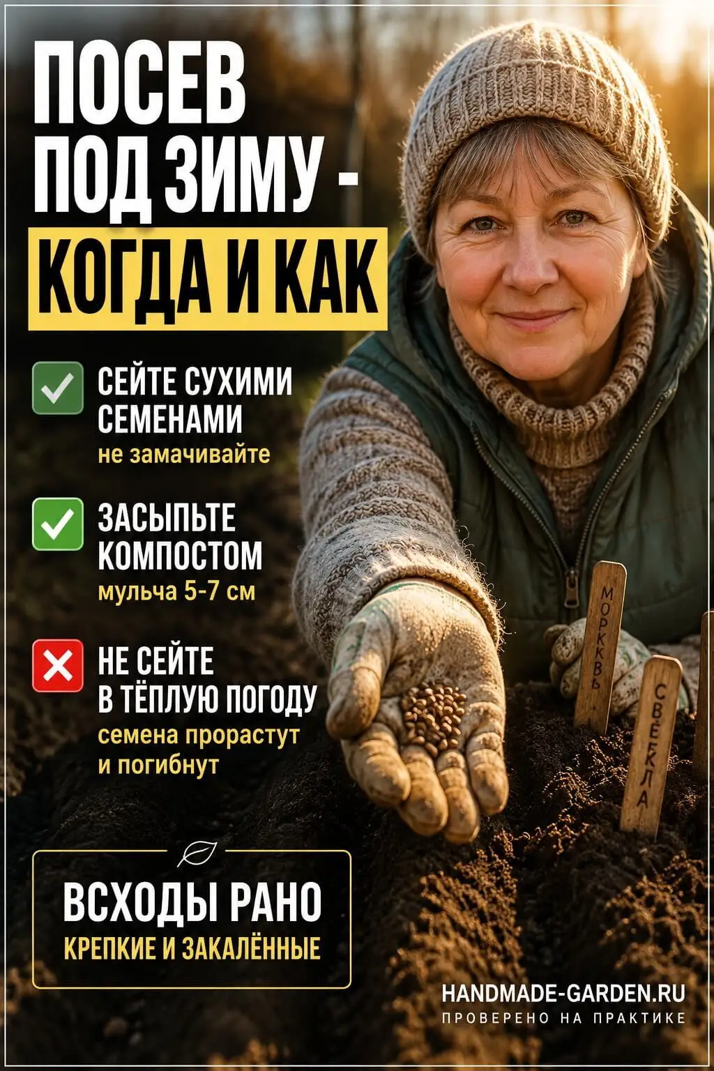 Посев под зиму - когда и как