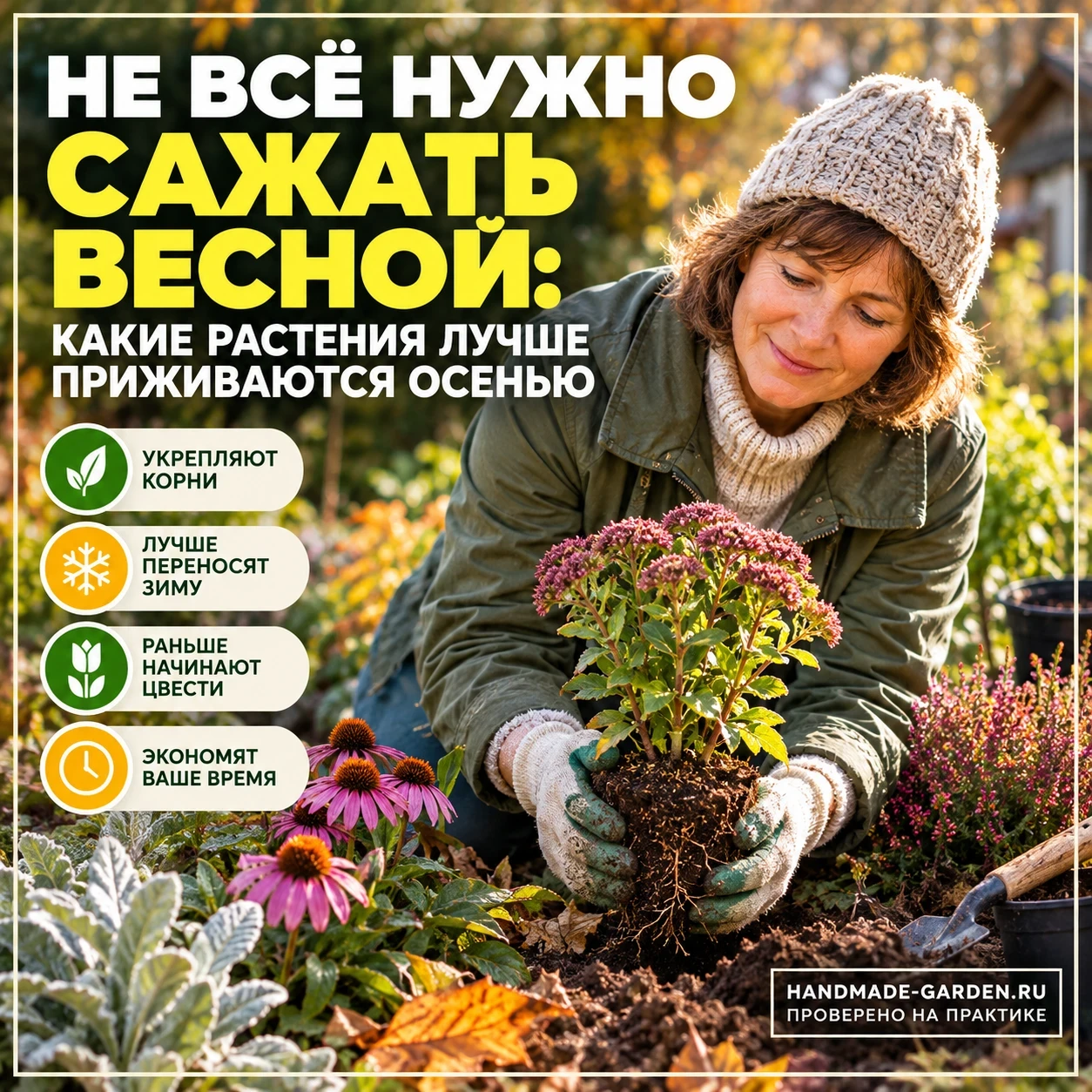 Не всё нужно сажать весной: какие растения лучше приживаются осенью