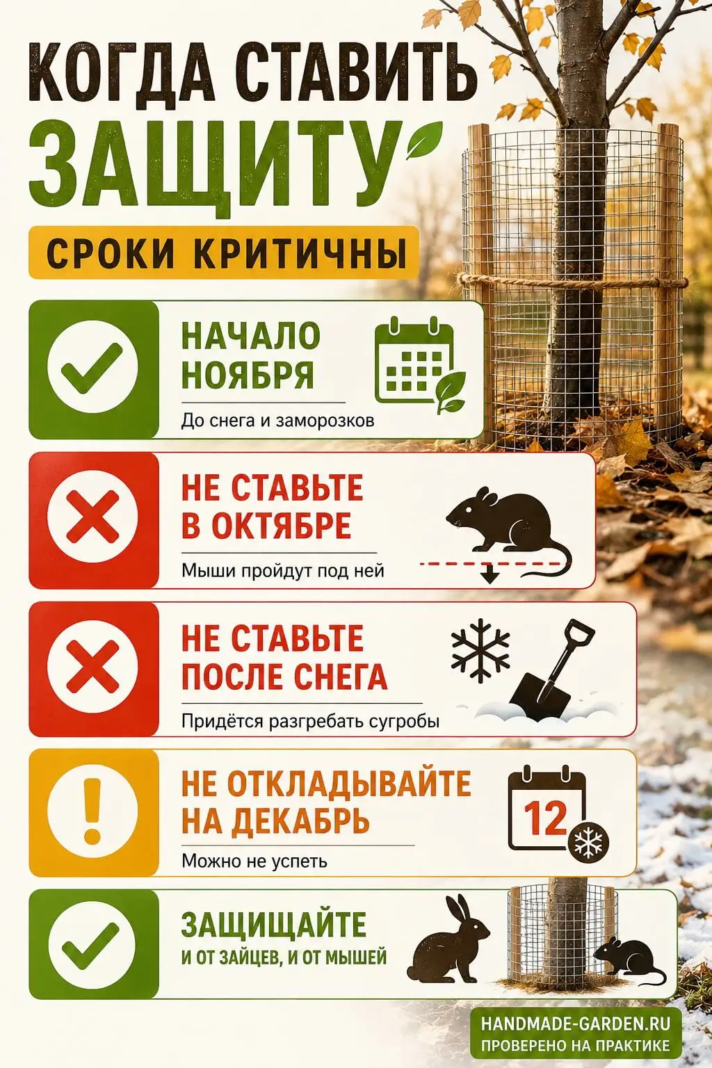 Когда ставить защиту