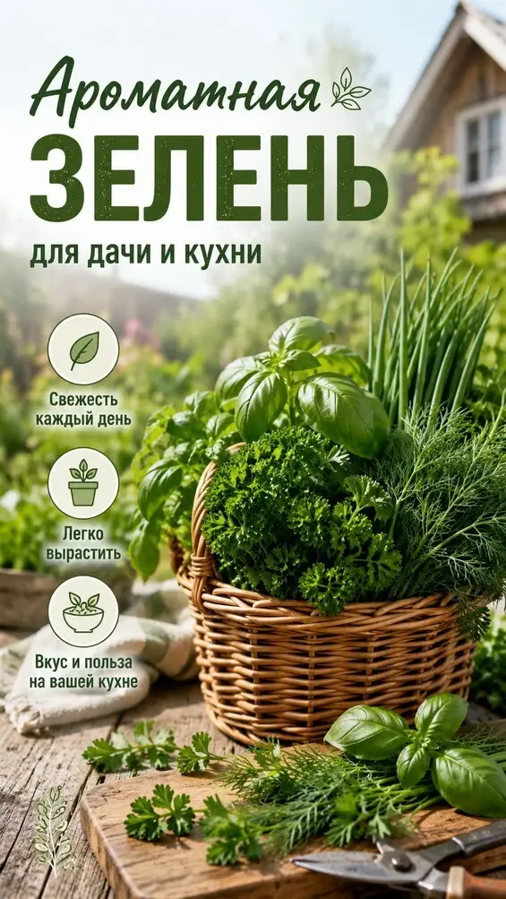 Ароматная зелень для дачи и кухни
