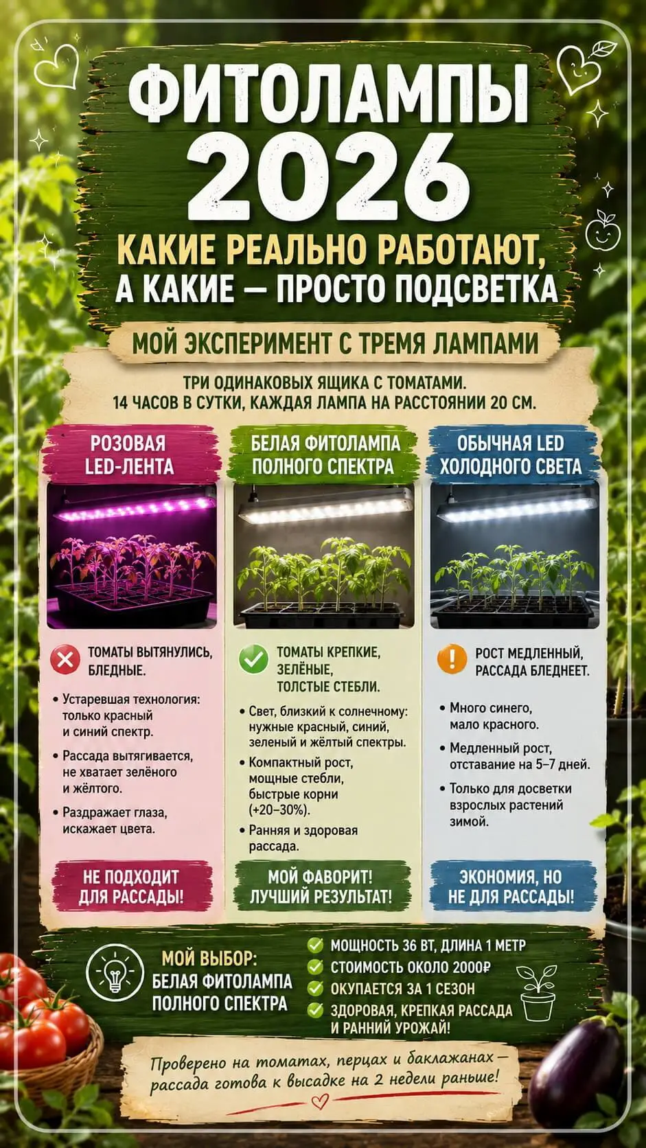 как выбрать фитолампу
