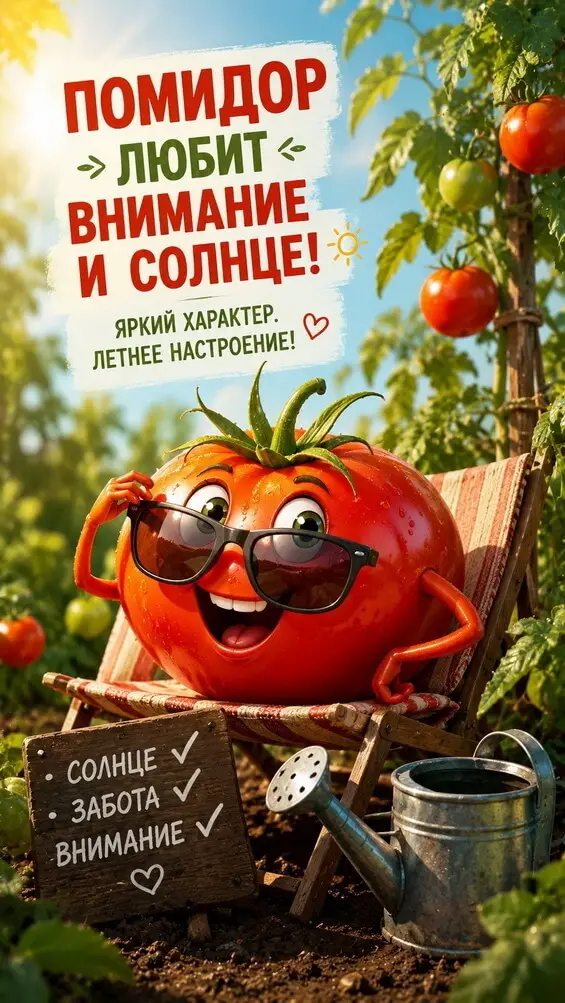 Почему помидор так любит внимание и солнце