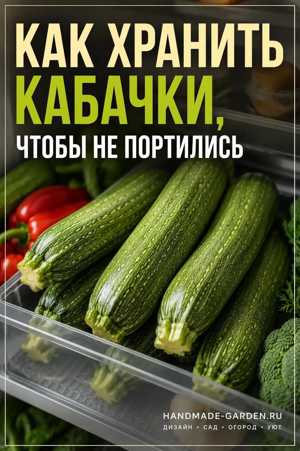 Как хранить кабачки, чтобы не портились