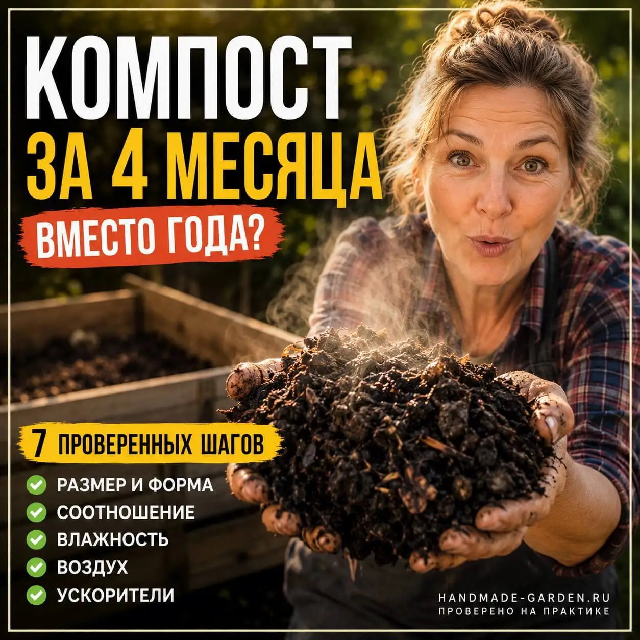 Как ускорить созревание компоста в 3 раза: 7 шагов