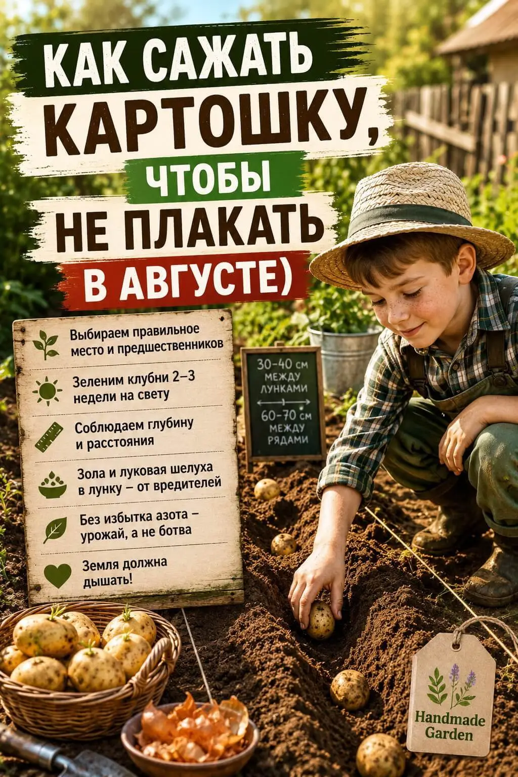 как сажать картошку, чтобы не плакать в августе