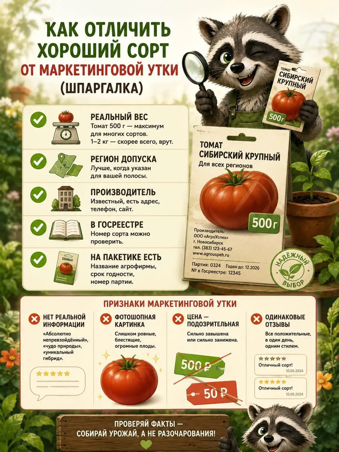 Как отличить хороший сорт от маркетинговой утки (шпаргалка)