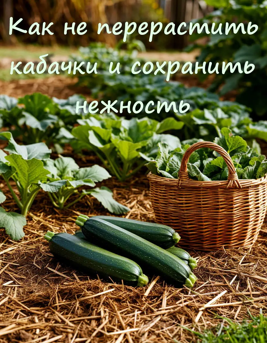 Как не перерастить кабачки и сохранить нежность