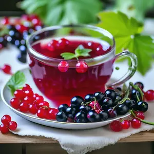 Смородиновый лист и веточку мяты тщательно разминаем в руках.