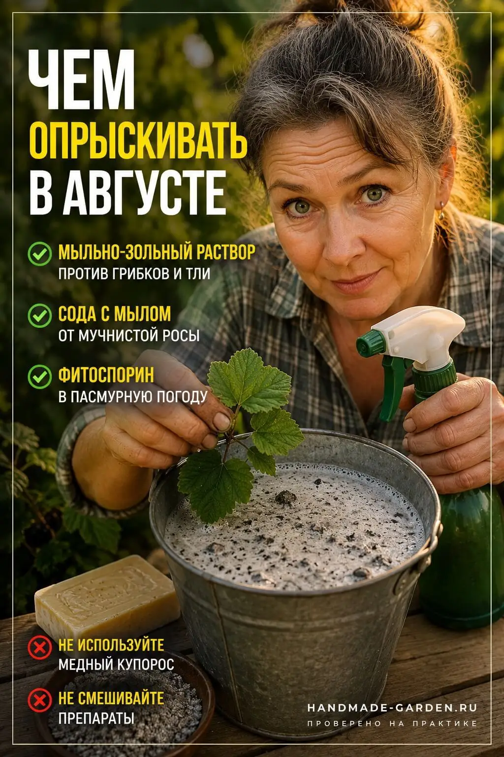 Обработка смородины в августе