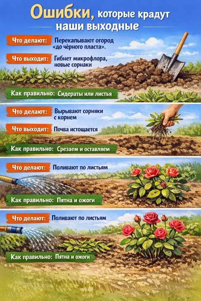 Ошибки, которые крадут наши выходные